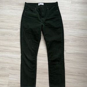 GAP Women's Forest Green Straight Leg corduroys